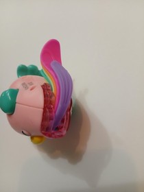 Hatchimals Interactive Pink Bird Toy Rainbow Hair Light Up Clip On Kids Figure