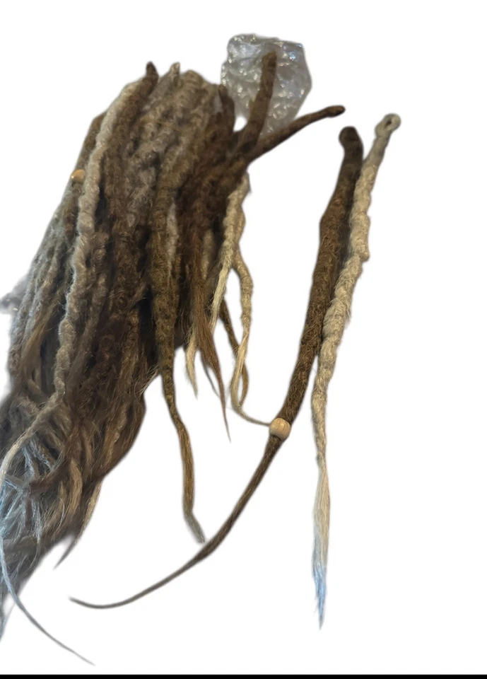 Volumen Dread Lock Kanekalon 18” (c) rubio y trigo marrón nuevo en paquete Foto 2 de 4