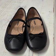 Wonder Nation Black ballet flats Kids Dress Shoes Size 2 Girls