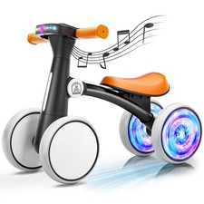 Ridego Colorful Lighting Baby Balance Bike Toys for 1 Year Old Boys Girls,12-24
