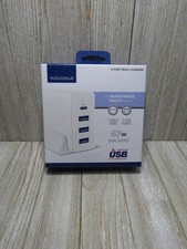 Insignia USB and USB-C 4-Port Wall Charger for Smartphones, Tablets  More 47W