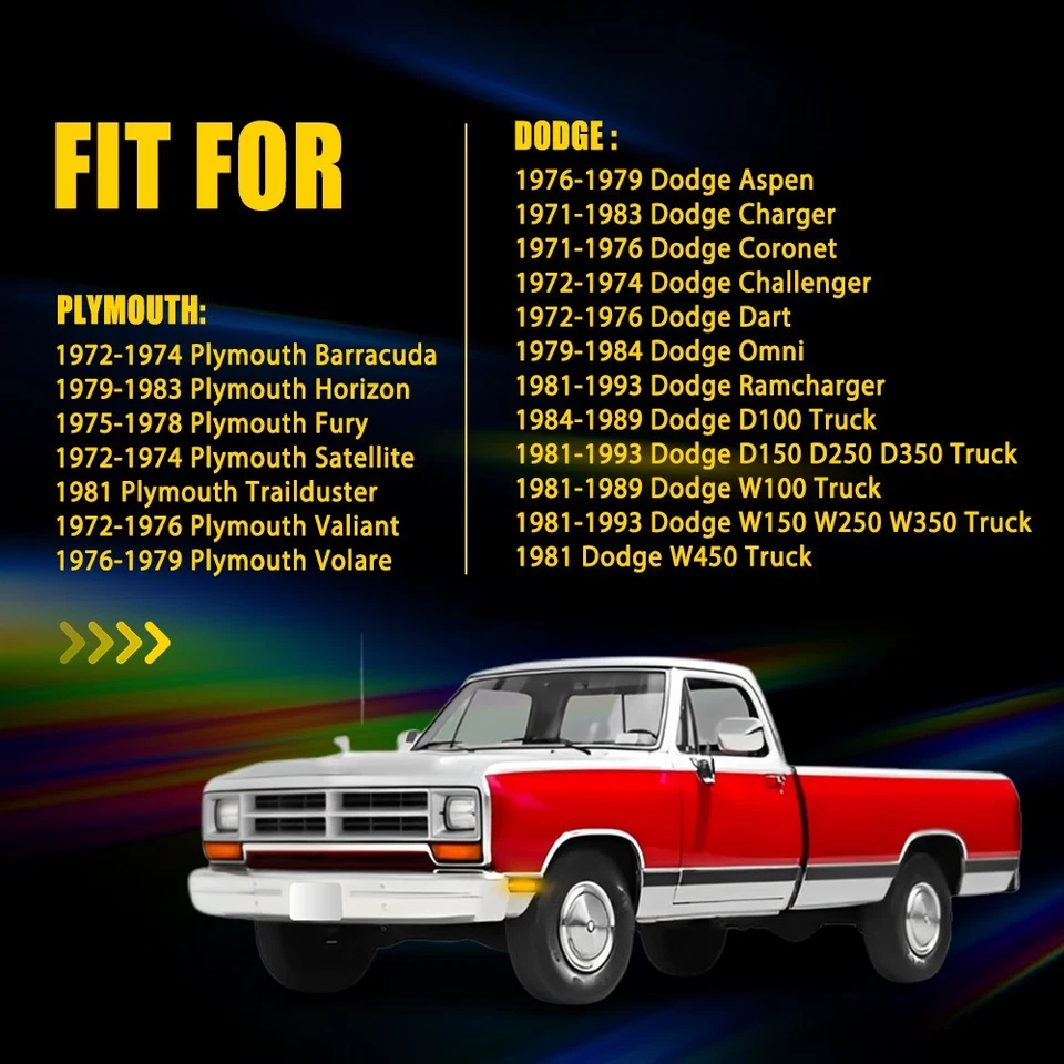 2x LED ahumado delantero para luces marcador Dodge D250 D150 D350 W250 W150 camioneta Foto 2 de 4