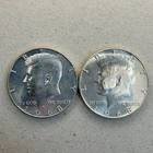 TWO (2) 1968-D 40% Silver Kennedy 50C - BU/Brilliant Uncirculated
