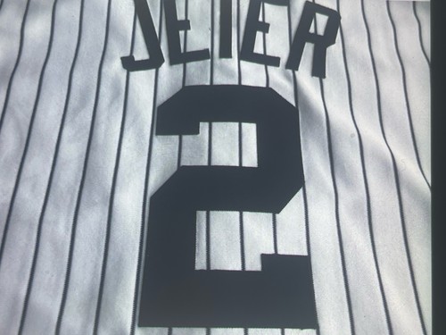 Authentic New York Yankees Derek Jeter #2 Russell Athletic Home Jersey SZ 48-New - Picture 5 of 8