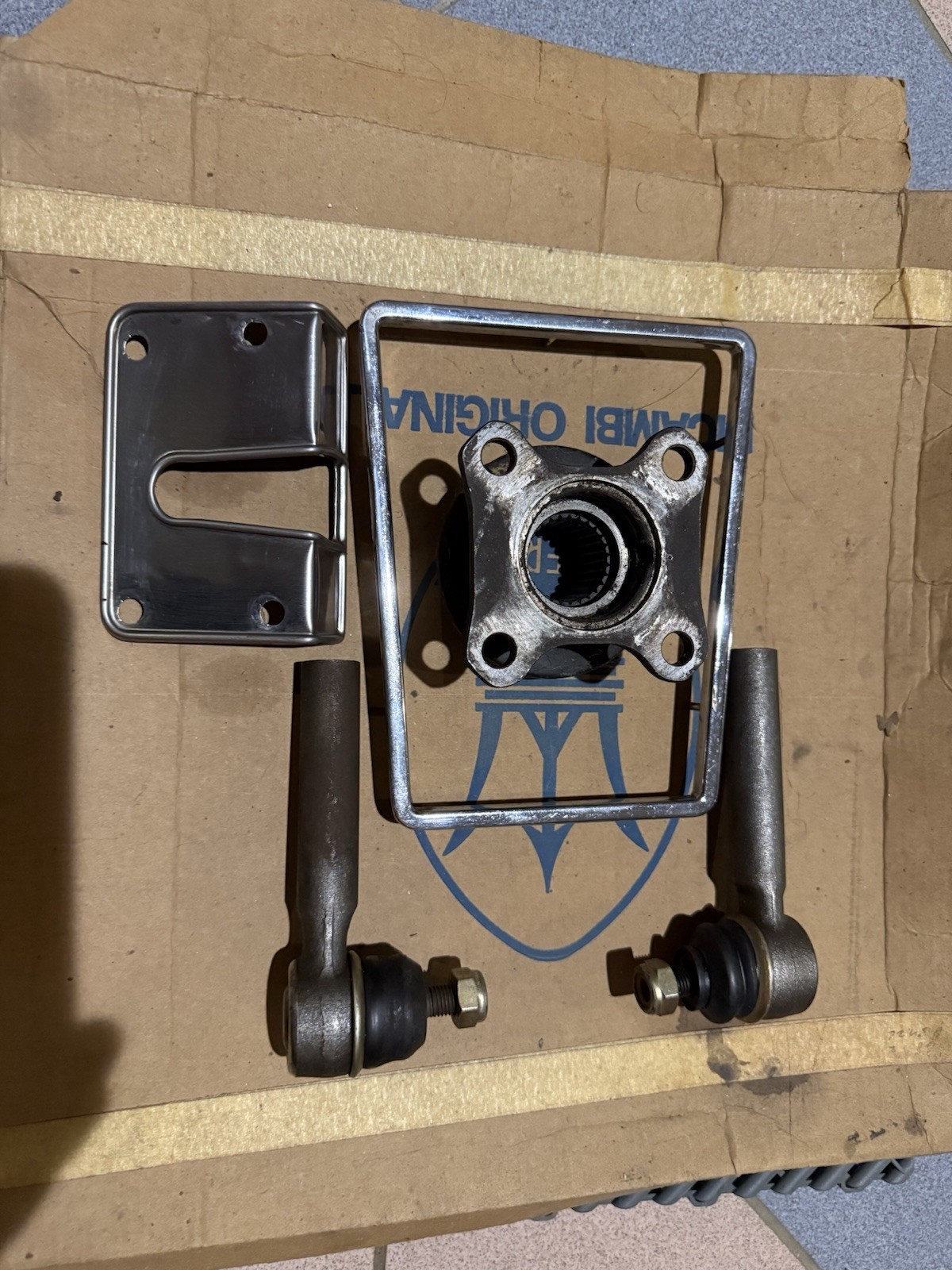 Maserati biturbo Shamal 430 Tie Rods Chrome Trim Parts Lot