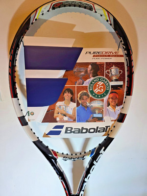 Babolat Pure Drive French Open Roland Garros Tennis Racquet (4 1/2'' Grip, 16×19)