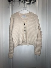 La Ligne wool and cashmere blend cardigan in cream