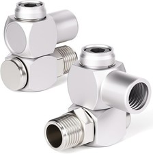 Air Tool Swivel Fitting 1/4 Inch 360 Degree Swivel Pack of 4 Industrial Adapter