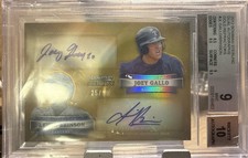 2012 STERLING GOLD REFRACTOR JOEY GALLO BRINSON DUAL AUTO /10 SP RC/50 BGS 9.5