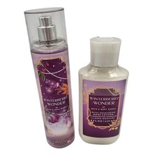 Bath Body Works Winterberry Wonder Fine Fragrance Mist Body Lotion Set 8 Oz
