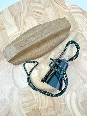 Vintage Ben Lee Super Hen Slate Turkey Call Wooden Signed WORKS, Estate