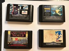 Sega Mega Drive Games Bundle Sonic Flashback Another World T2 Arcade PAL Tested