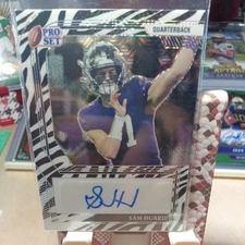 Sam Huard 2022 Leaf Pro Set Zebra Print Auto # 5/5 Refractor RC