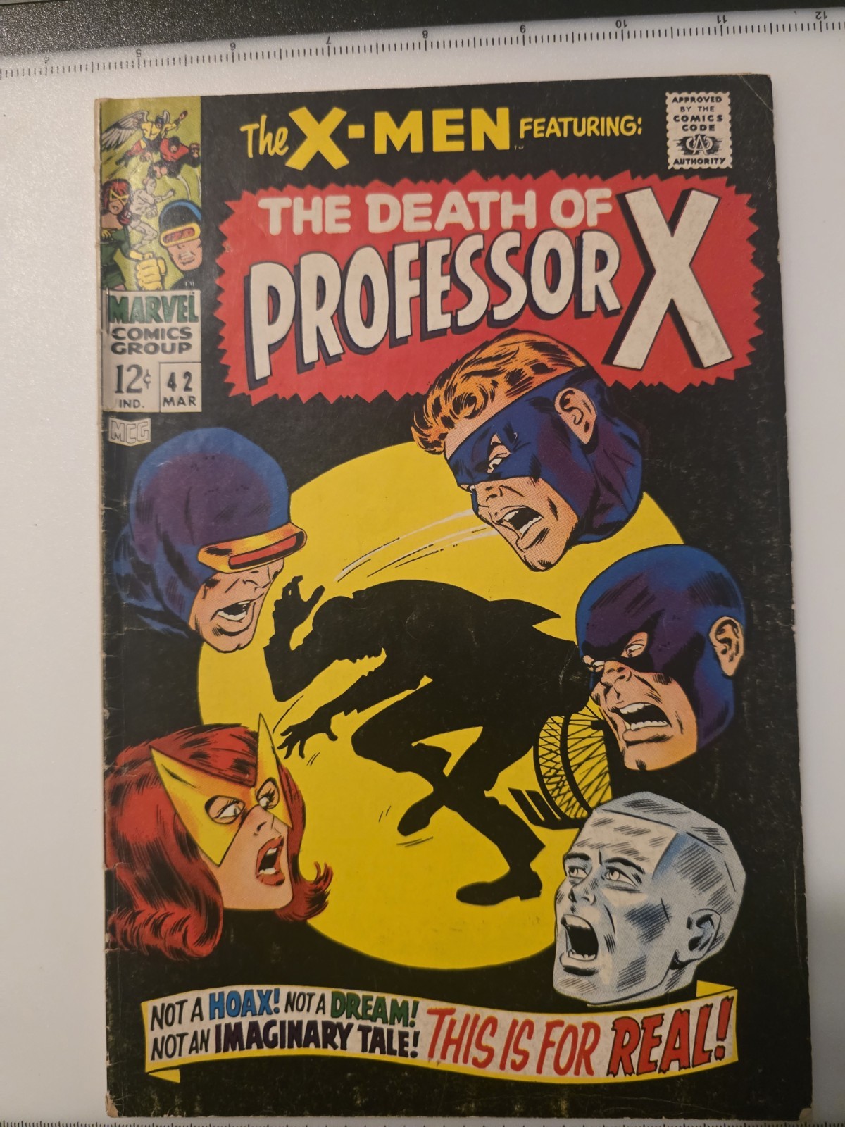 The X-Men #42 (Marvel Comics 1968) Edad de Plata La muerte del profesor X