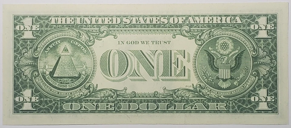 GEM Uncirculated 1974 $1 FRN from San Francisco District - Image 2 of 2