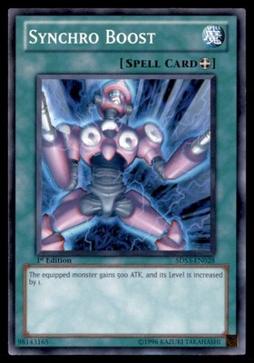 Yu Gi Oh! Synchro Boost 5DS3 EN028 5Ds Starter Deck 2009 1st Edition Regular