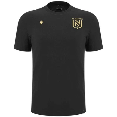 T-shirt Entraînement FC Nantes Macron Noir Homme Taille L Neuf et Authentique - Photo 1/4