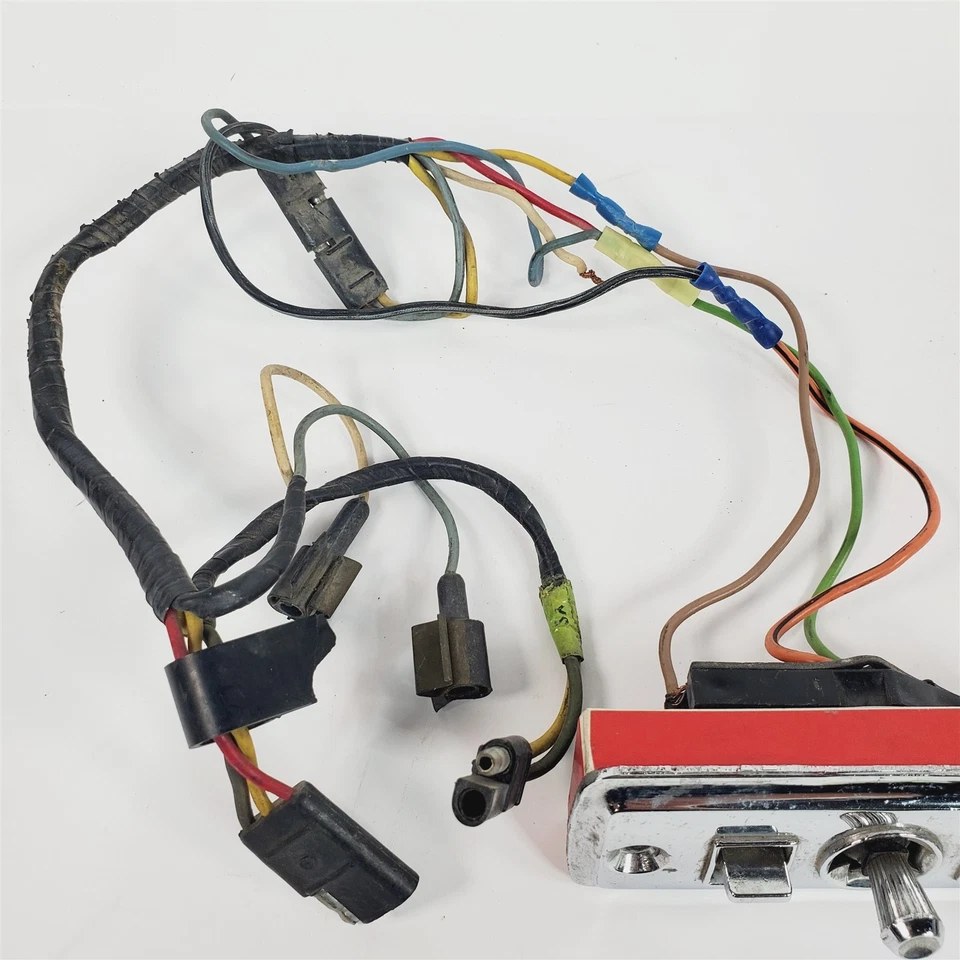 Interruptor de asiento eléctrico de 6 vías Buick Cadillac Olds 71-76 diestro vintage 9717027 con arnés Foto 3 de 4