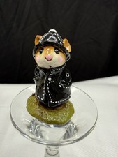 Wee Forest Folk M-180 April Showers Black Coat/ Black Hat & Red Boots MINT! 1991