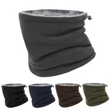 Winter Fleece Neck Warmer Gaiter Ski Tube Scarf - Cold Weather Face Mask Shield