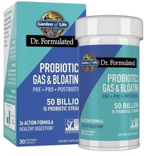 Garden of Life Dr. Formulated Probiotics Gas  Bloating 50 Billion 30 Caps