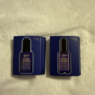 2xKIEHL'S Midnight Recovery Concentrate Oil  ~ .14 fl oz / 4 ml/each Travel Size
