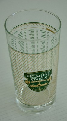 NEW 2026 Belmont Stakes  Horse Racing Glass... Run at Saratoga Race Course!