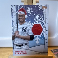 Topps 2021 Holiday Relics Silver Metallic WHR-GS /10 Stanton Yankees