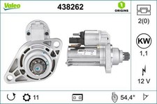 Motor de arranque VALEO 438262 1,1 kW para VW Golf VII hatchback 12 V