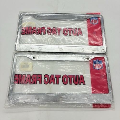 Dallas Cowboys Chrome Metal License Plate Frames Tag Cover 12x6 Inch Lot of 2 - Picture 3 of 5