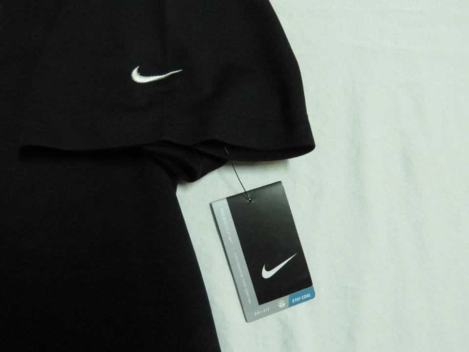 New L-3XL USA Black Nike Dri-Fit Men's #02G Golf Polo Shirt - Image 3 of 4
