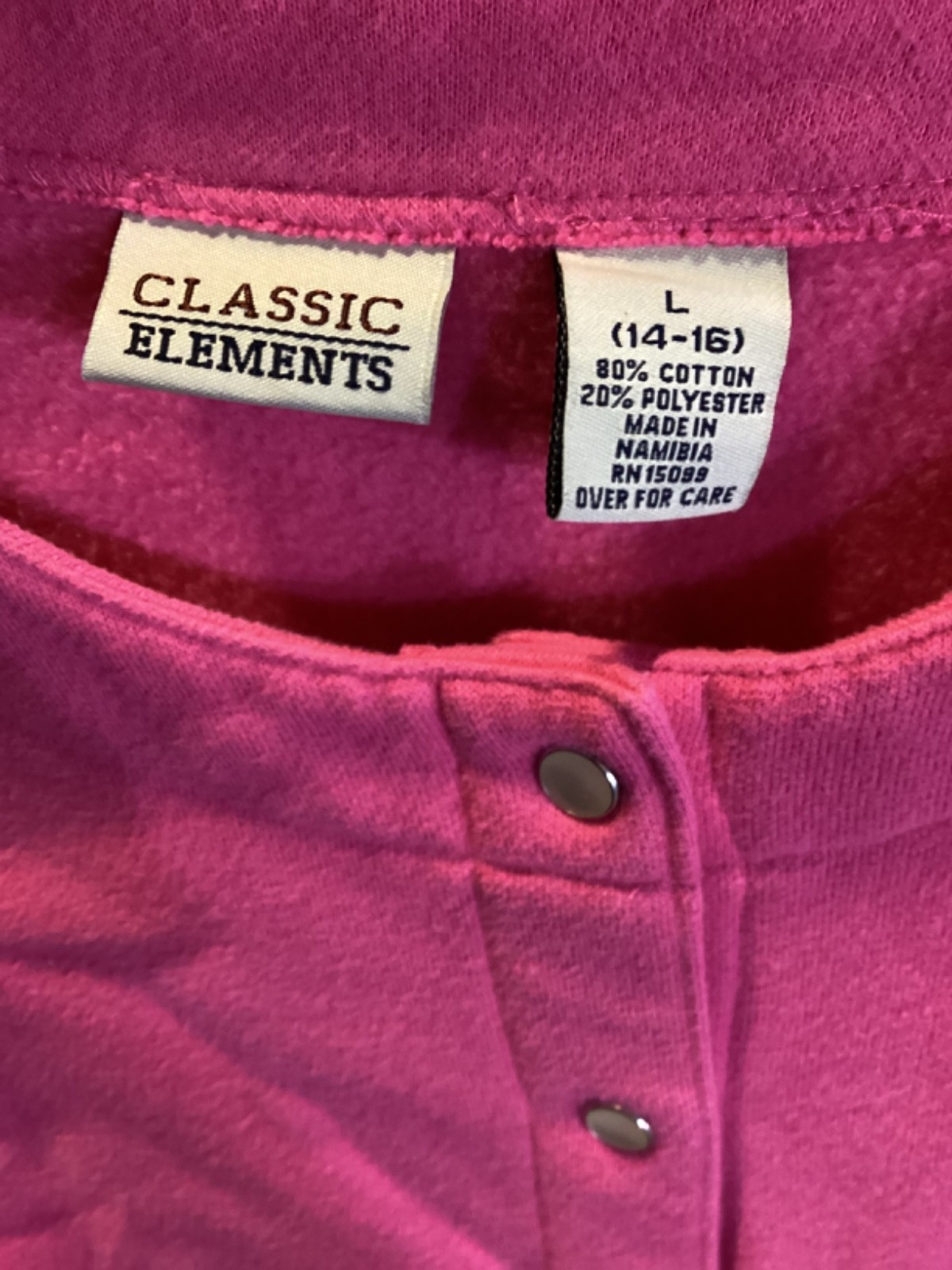 Classic Elements Women’s Pink Button Front Cardig… - image 7