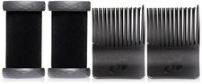 T3 - Volumizing Hot Rollers LUXE (2 ct.) | Hair 2 count (Pack of 1), black 
