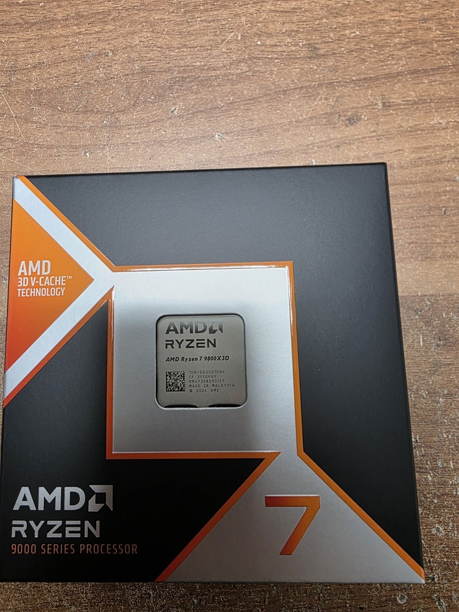 【ジャンク】AMD Ryzen 7 9800X3D AMD Ryzen 7 9800X3D 4.7 GHz 8-core 16 threads 96 MB 100