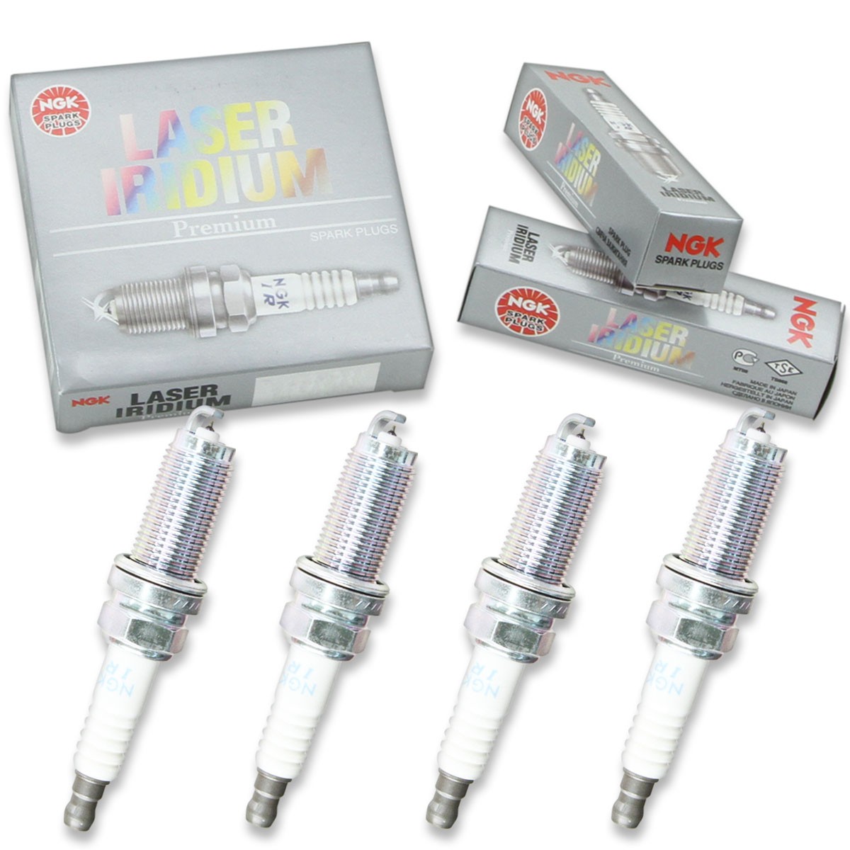 4 pc NGK 3656 LZFR6AI Laser Iridium Spark Plugs for MN158596 KL6RTI 9745 wg