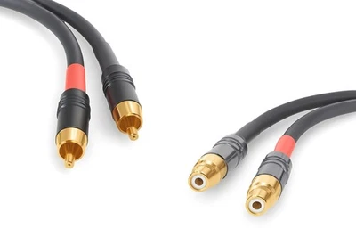 SOMMER CABLE Sommercable -Galileo- HighEnd Cinch-Verlängerung - neutral & linear - OFC