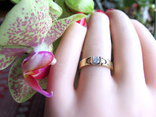 Solid 14KYellow/ White Gold Engagement Diamond Solitaire Band Ring 6.25  3.4gr