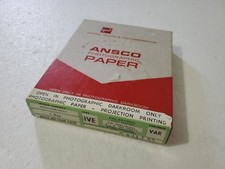 Vintage Ansco Photographic Paper 4x5, Semi-Gloss, IVE type, VAR contrast READ