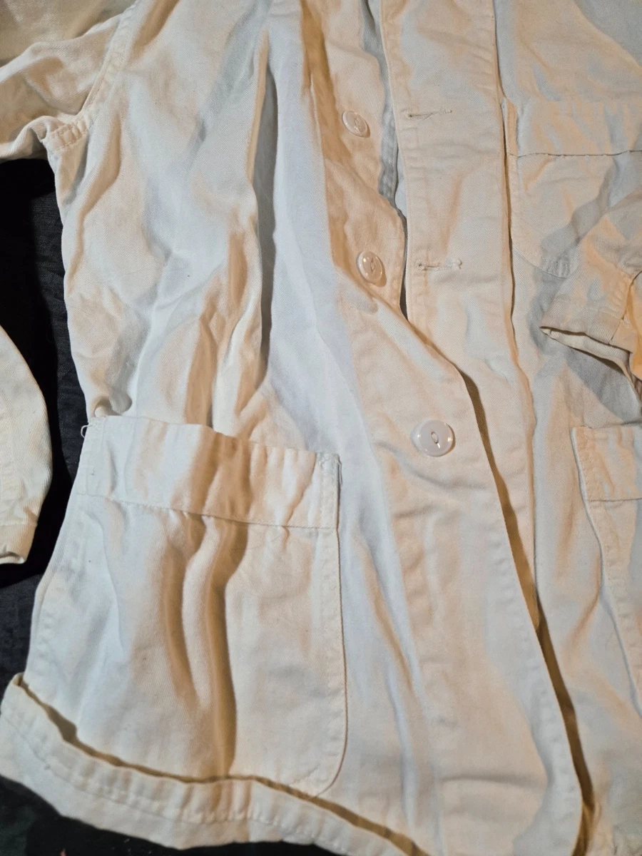 Vintage White Lab Coat, Mens size 40