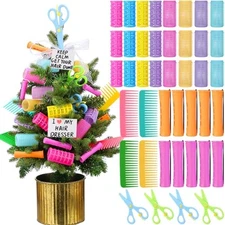  42 Pcs Barber Tools Christmas Decors Hair Stylist Ornament for Xmas Tree 