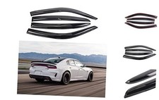 for Smoke Window Visors Sun Rain Wind Guards Vent Shade 2011-2022 Dodge Charger