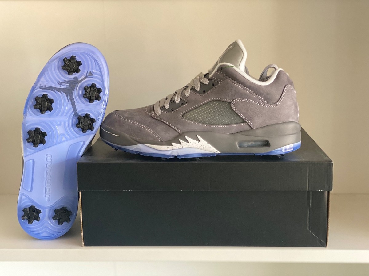 Size 10 - Air Jordan 5 Golf Low Wolf Grey for sale online | eBay
