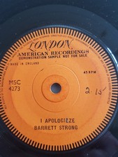 Barrett Strong,DEMO,I Apologize,VG+,London,1960,Mod,Tamla Motown
