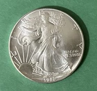 1986 American Silver Eagle 1oz Coin Some Toning