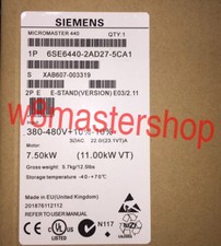 6SE6 440-2AD27-5CA1 NEW SIEMENS 6SE6440-2AD27-5CA1 MICROMASTER 440 7.5KW/380V