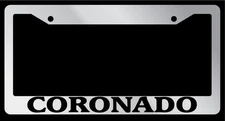 Chrome License Plate Frame Coronado Auto Accessory 2000