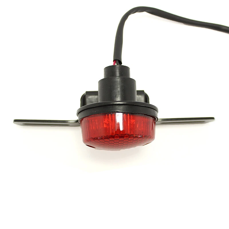 Luz de freno trasera roja retro para motocicleta para Harley Suzuki Honda Chopper Bobber Foto 4 de 4