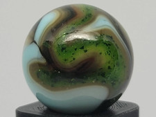 Averturine Swamp .73" Collectible Glass Marbles Game Marble lot 3498