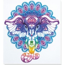 Bead Embroidery Kit Elephant Beaded stitching DIY Abris Art