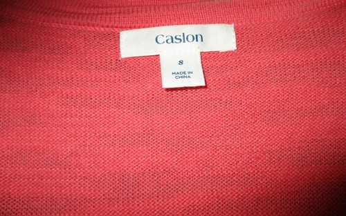 CASLON Pink Fuschia Short Sleeve Cardigan Sweater Size S - Picture 6 of 6